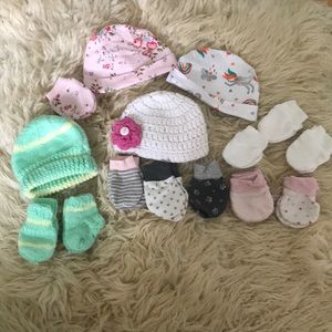 Hats and scratch mittens